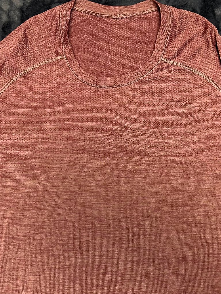 Lululemon Long Sleeve Metal Vent Breathe Xl Heathered Red